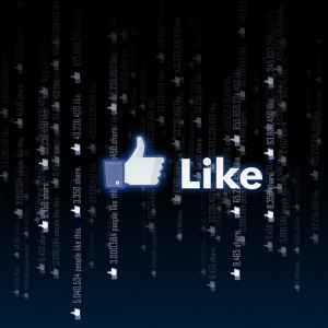 Facebook Dark Posts, Like Button on Dark Background