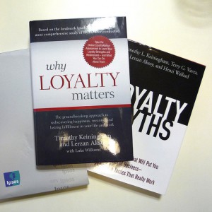 Photo of books on loyalty