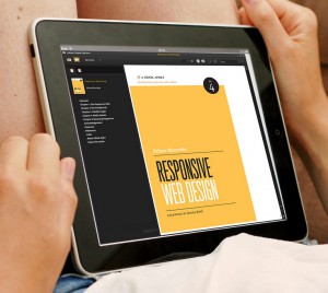 Tablet illustrating responsive web design