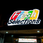 fresh selections sign