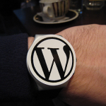 wordpress watch on person's wrist