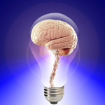 blog post ideas, brain in lightbulb