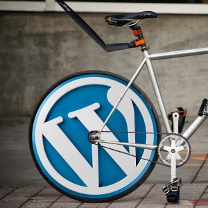 wordpress theme, wordpress logo bicycle wheel