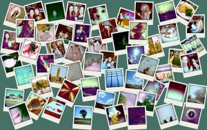 using images in blog posts - polaroids