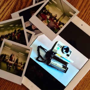 blog images, photographs on a table